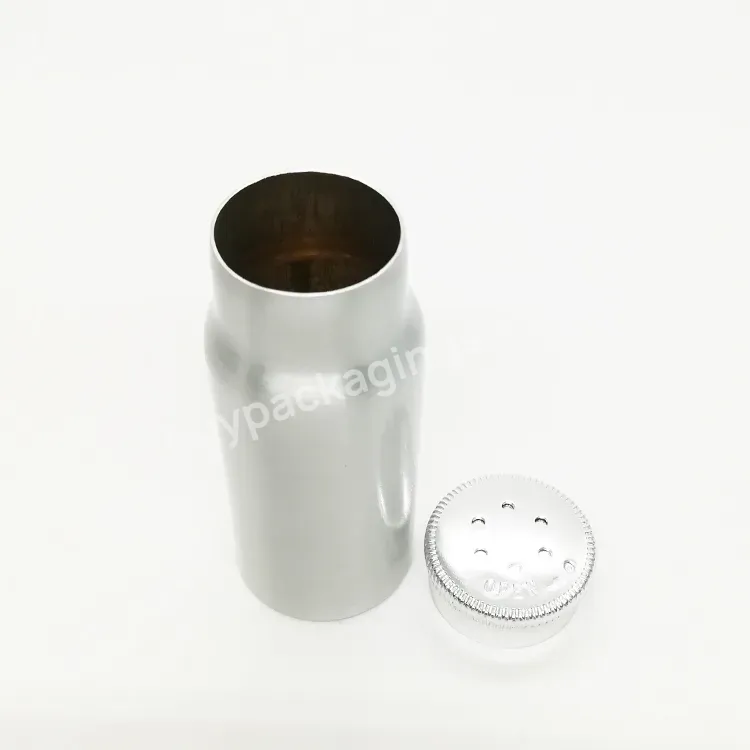 Oem 30g Aluminum Powder Bottle Metal Talcum Bottle Bath Salt Screw Shaking Lids Bottle 1oz Manufacturer/wholesale