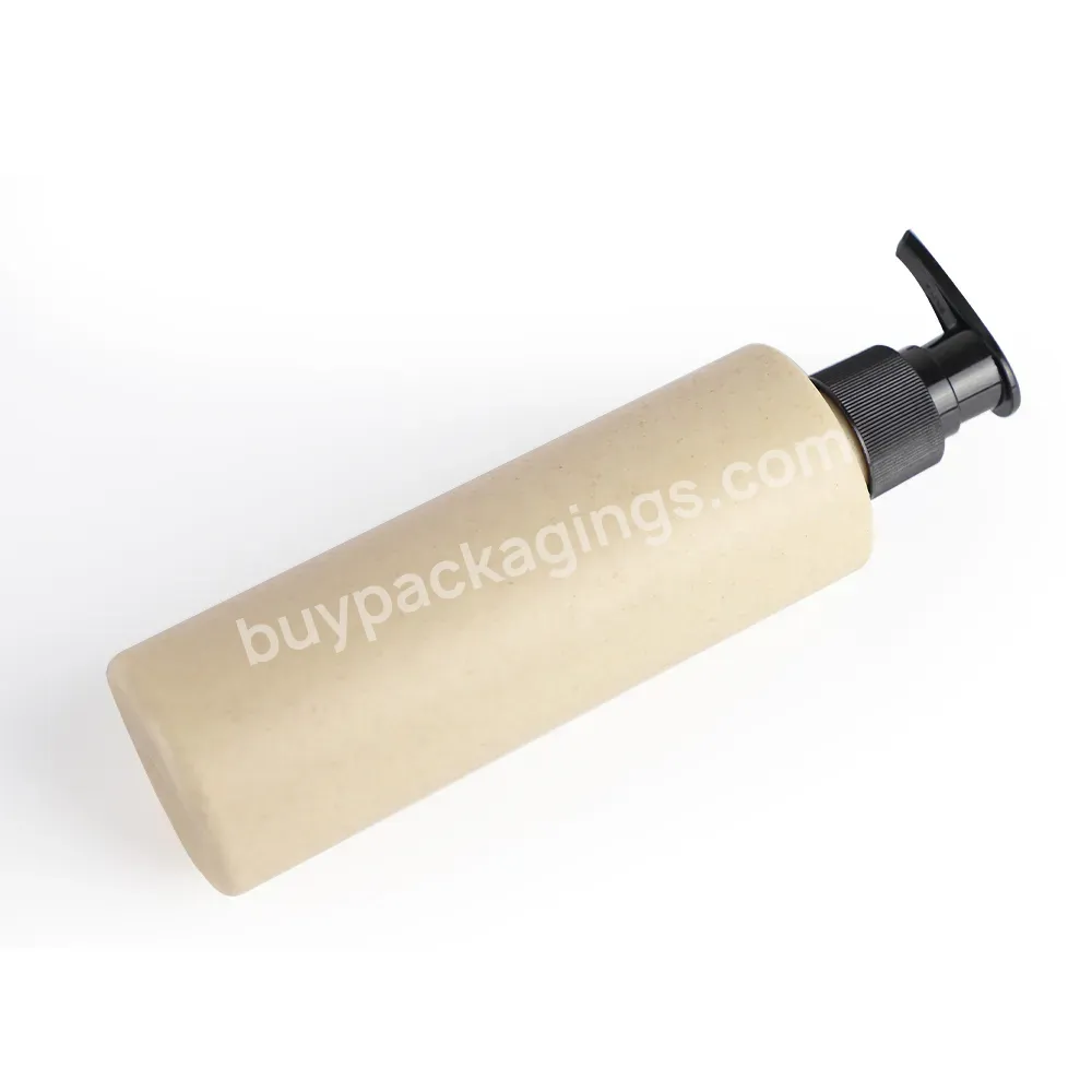 Oem 30ml 100ml 150ml 250ml 300ml 500ml Biodegradable Cosmetic Wheat Straw Plastic Shampoo Lotion Spray Bottle