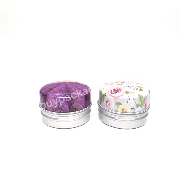 Oem 30ml 1oz Custom Printed Cosmetics Hand Face Cream Lip Balm Container Aluminum Jar With Screw Lid