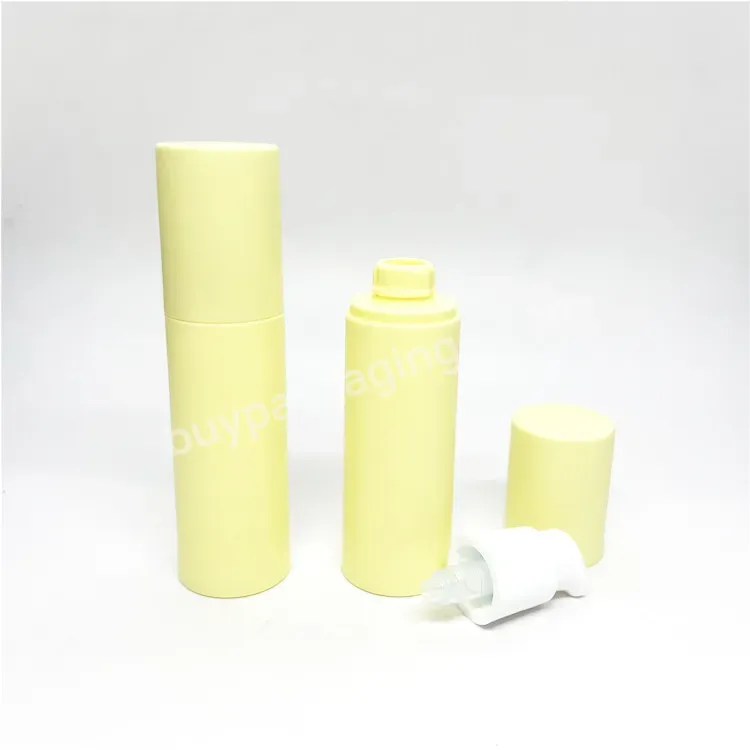 Oem 30ml 50ml 80ml 100ml Matte Plastic Airless Pump Lotion Spray Vacuum Bottle For Cosmetic