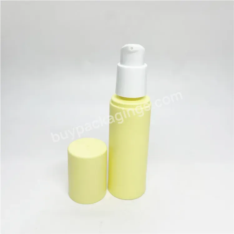 Oem 30ml 50ml 80ml 100ml Matte Plastic Airless Pump Lotion Spray Vacuum Bottle For Cosmetic