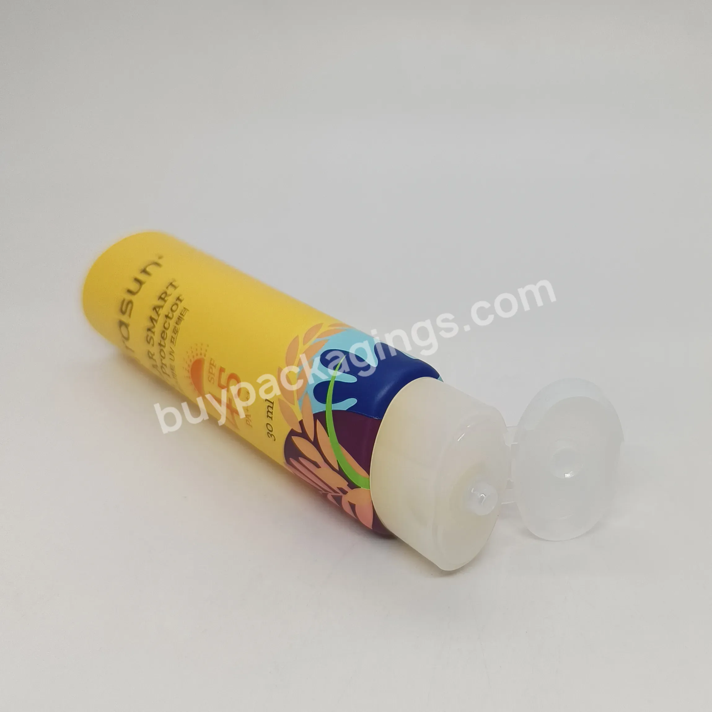 Oem 30ml Mini Pink Custom Sugar Cane Matte Squeeze Sunscreen Cream Tube With Screw Top Soft Packaging Tube