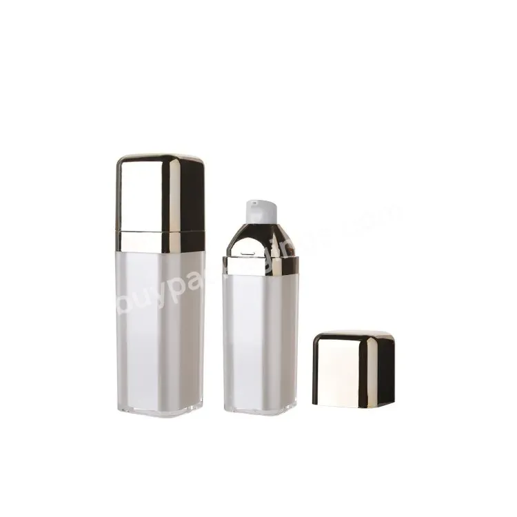 Oem 30ml Square Acrylic Bottle Wholesaler Luxury Cosmetic Lotion Pump Bottle Wholesale