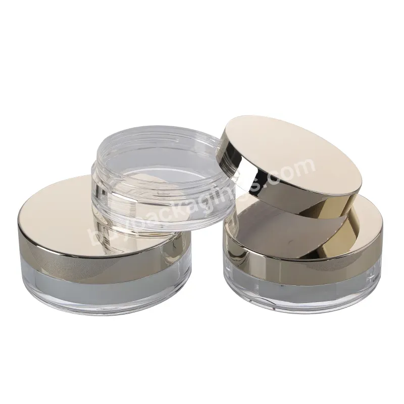 Oem 4.5g 6.5g Acrylic Jar With Pp Plastic Sifter Cosmetic Container Manufacturer