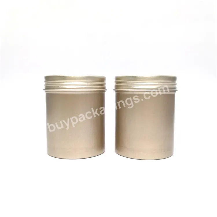 Oem 4oz 120g Aluminum Screw Lid Metal Mint Candy Tea Can Tin Box Tin Jar