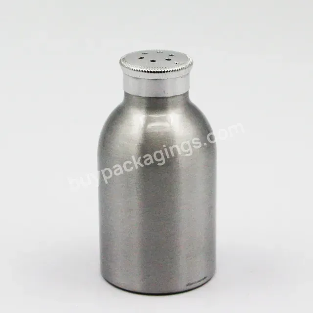 Oem 50g Aluminum Powder Bottle Metal Talcum Bottle Bath Salt Screw Shaking Lids Bottle 1.6oz Manufacturer/wholesale