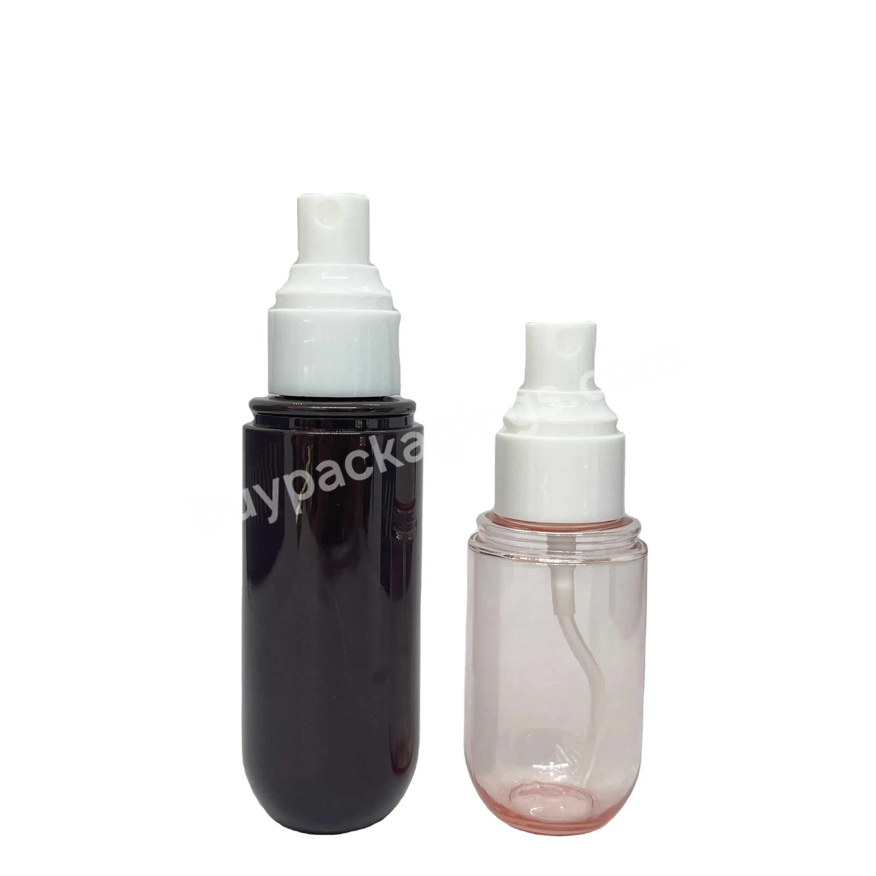 Oem 50ml 80ml Colorful Pet Plastic Pill Container Capsule Shaped Cosmetic Spray Pump Bottles Wholesale - Buy Pet Plastic Bottle,Capsule Shaped Bottle,Spray Pump Bottles.