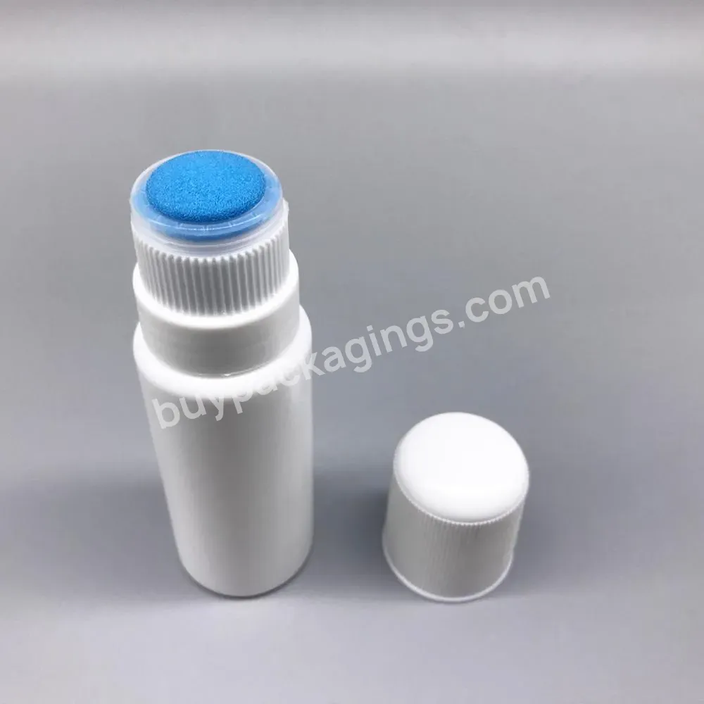 Oem 50ml Plastic Stain Remover Liquid Sponge Head Applicator Bottle