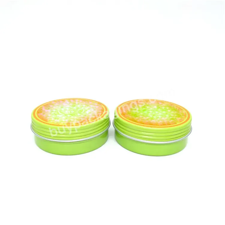 Oem 5g 10g 30g 50g Cosmetic Packaging Cream Jar Can Aluminum Cosmetic Face Cream Lip Balm Green Aluminum Jars Cans Manufacturing