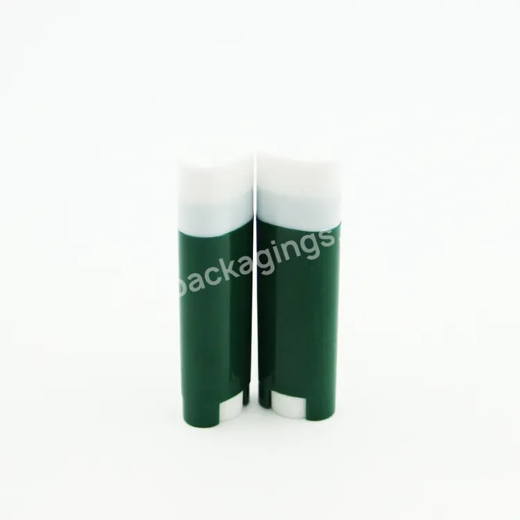 Oem 5g Cosmetic Makeup Tools Lip Stick Tube Oval Lip Glossy Balm Tube Plastic Bottle Manufacturer/wholesale