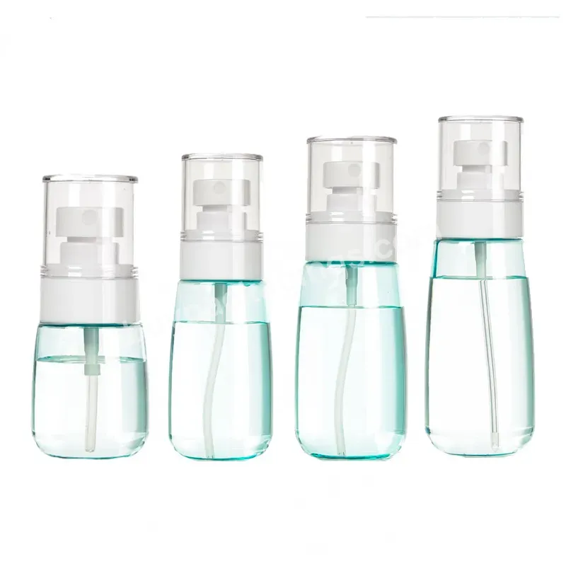 Oem 60ml 100ml Plastic Transparent Bottle Cosmetic Travel Portable Container Pink Fine Mist Bottle For Liquid