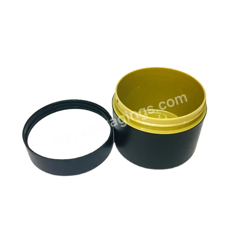 Oem 8oz Luxury Wholesale Plastic Around Shape Double Wall Body Cream Jars For Skin Care Body Scrub Cosmetic Container