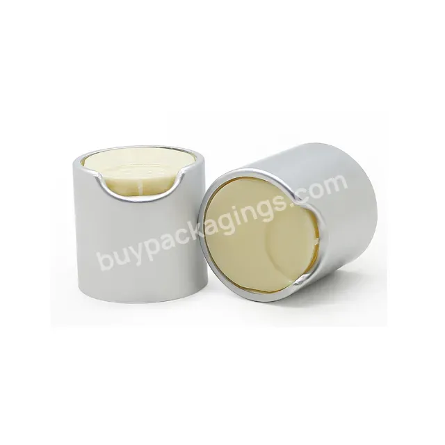 Oem Aluminum Cap Threaded,24mm 28mm Disc Cap For Shampoo Packing,Press Cap For Shampoo Bottle