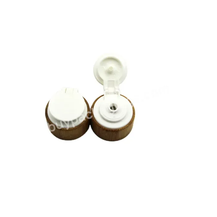 Oem Bamboo Plastic Flip Top Bottle Cap 38/400