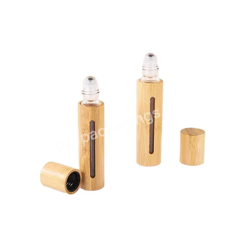 Oem Bamboo Stainless Steel Roll-on Ball Packaging Bottle 5ml