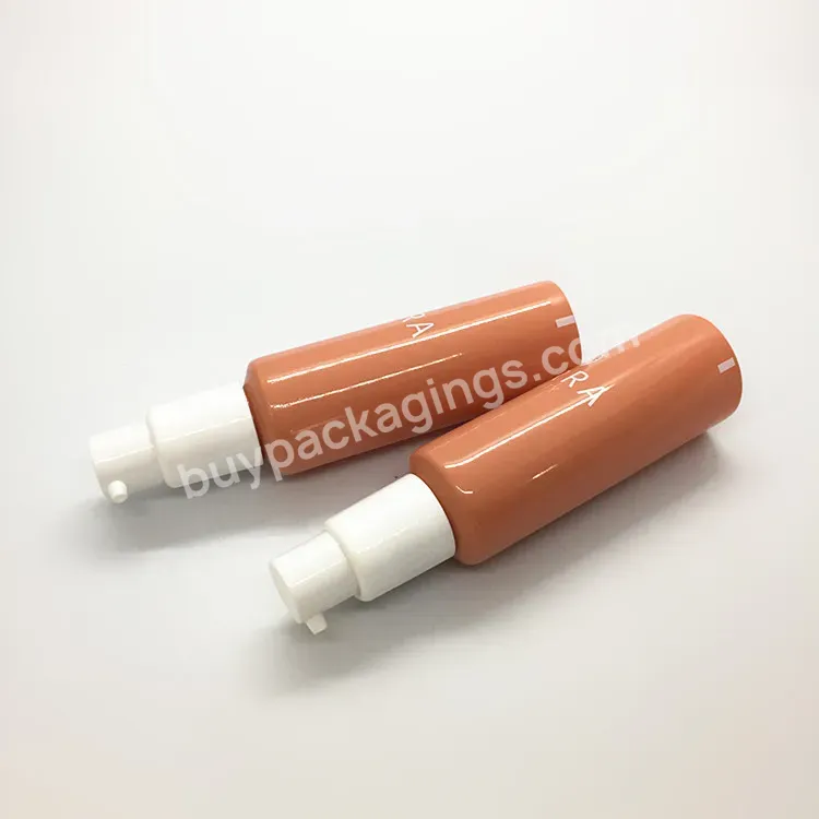 Oem Biodegradable Tube Packaging Sugar Cane Pcr Tube Cosmetics Airless Cream Tube With Pump Lid