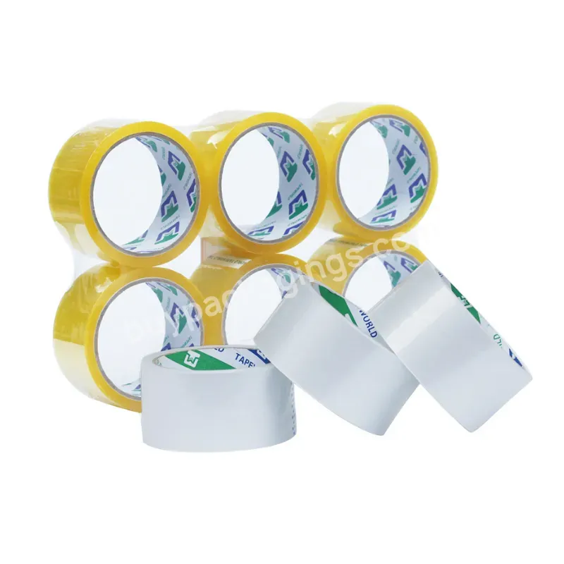 Oem Brand Supplier Packaging Acrylic Self Adhesive Strong Initial Tack Transfer Opp Bopp 48mm Clear Adhesive Packing Tape