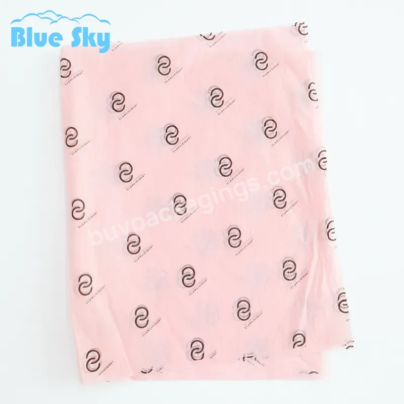 Oem Branded Wholesale Wrapping Pink Tissue Paper For Garment/bags Package