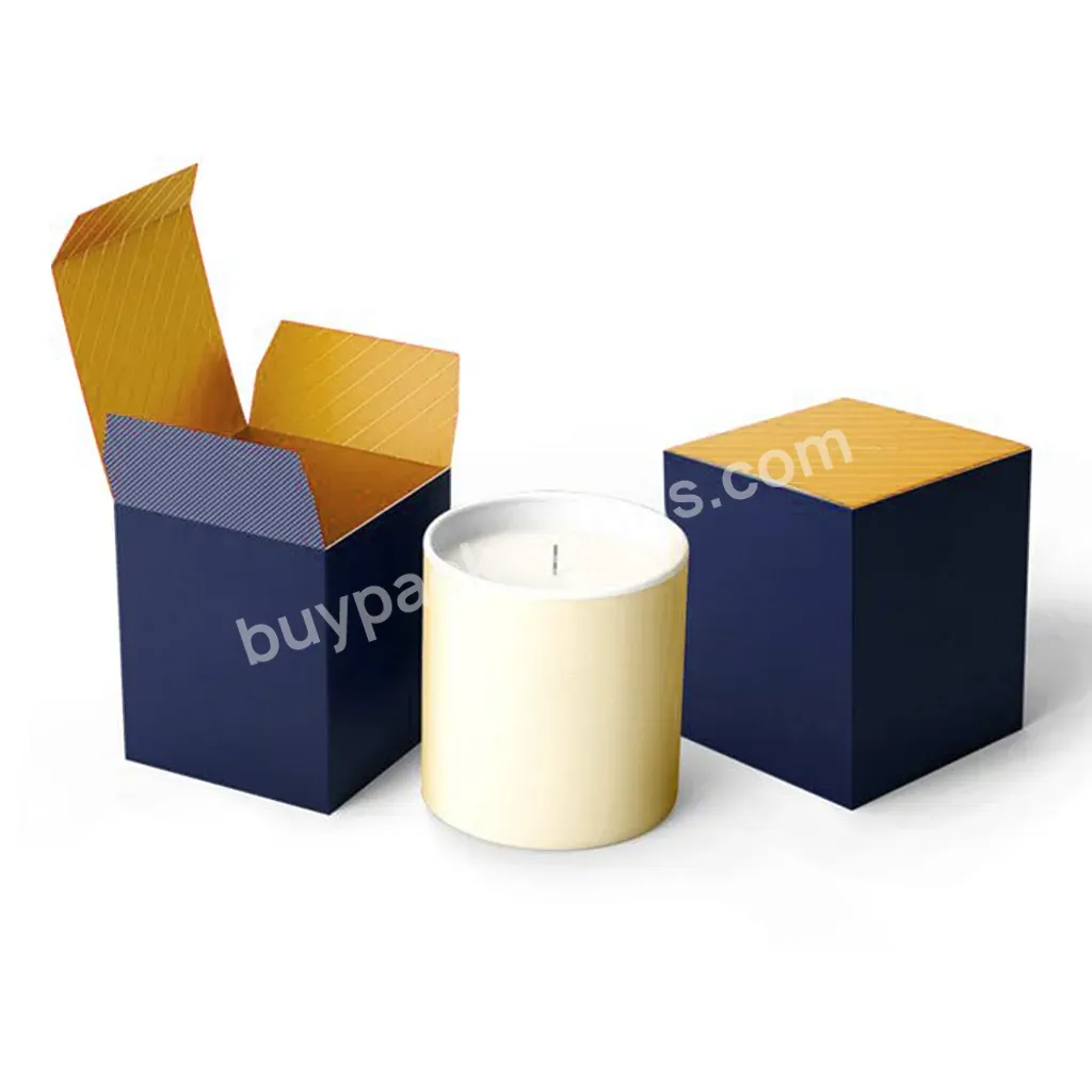 Oem Candle Jars Box Paper Box Candle Packaging Birthday Party Gift Candle Box With Logo