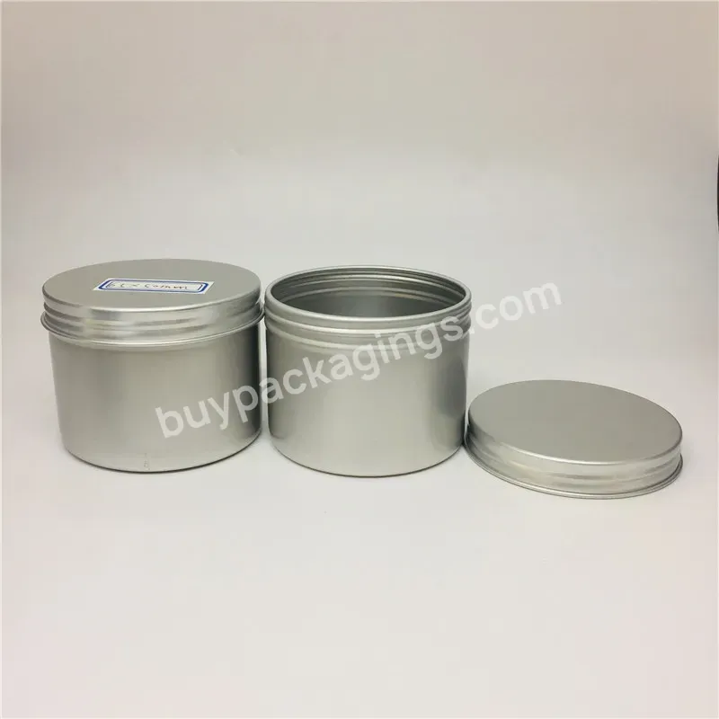 Oem Capacity 80ml 100ml Aluminum Jar Aluminum Cosmetic Jar Cream Container