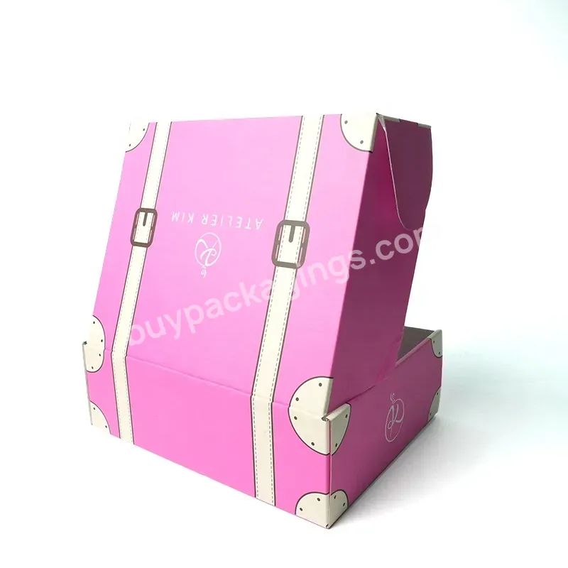 Oem China Factory Paper Cosmetic Gift Hat Handle Box Custom Lipstick Clothing Cosmetics Corrugated Cardboard Packaging Box