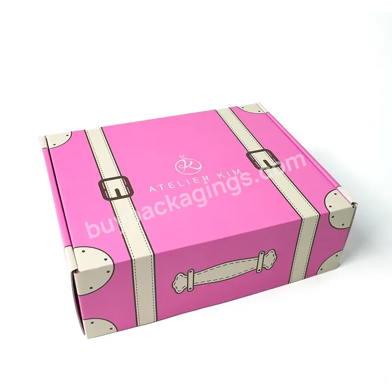 Oem China Factory Paper Cosmetic Gift Hat Handle Box Custom Lipstick Clothing Cosmetics Corrugated Cardboard Packaging Box