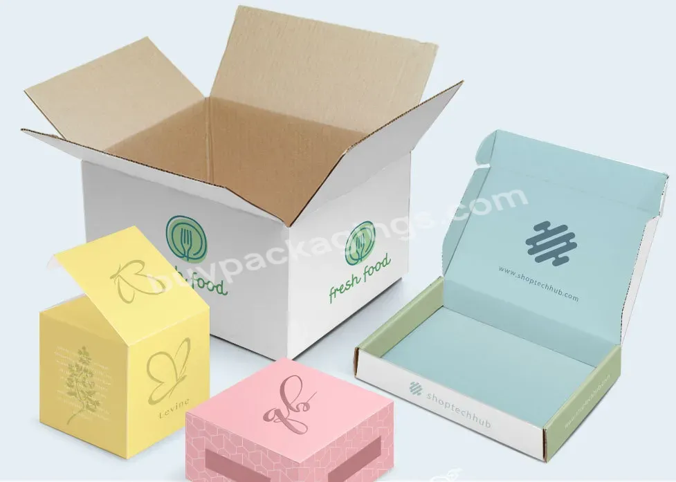 Oem China Factory Rigid Cardboard Luxury Custom Style Corrugated Paper Box Plants Nail Lipstick Packaging Box