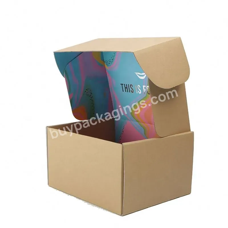 Oem China Manufacturer Luxury Chic Cute Custom Style Corrugated Paper Box Plants Nail Cosmetics Packaging Carton Box