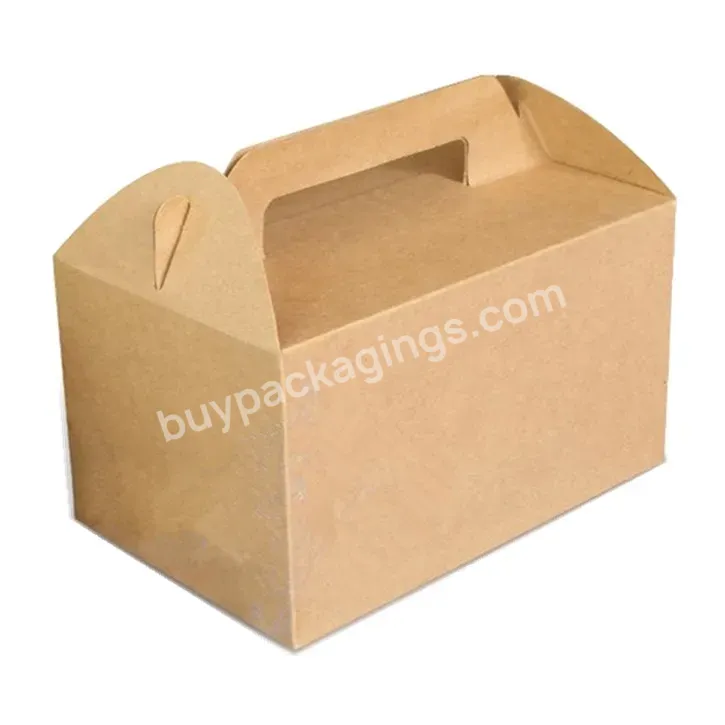 Oem Christmas Take Away Cake Gift Box Corrugated Cardboard Christmas Bakery Pastry Birthday Cupcake Cake Paper Packaging Box