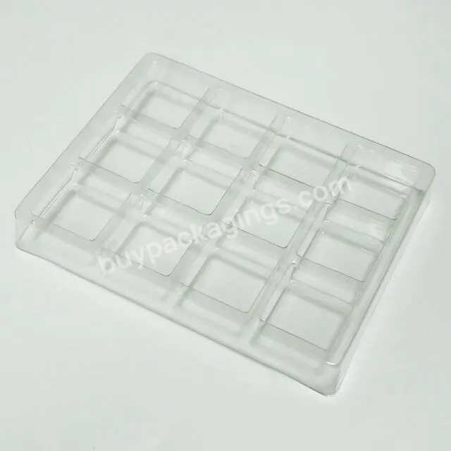 Oem Clear Thermoformed Chocolate Cavity Blister Packaging Insert Tray Food Plastic Customized Pet 10000pcs Accept Cn;gua