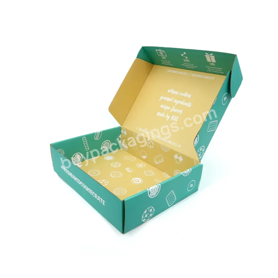Oem Corrugated Box Suitable For Bakery Exquisite Bread Cookie Desserts Baking Donuts Packaging Paper Boxes
