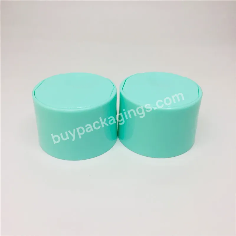 Oem Cosmetic Bottles Pp Blue Disc Top Caps 24/410