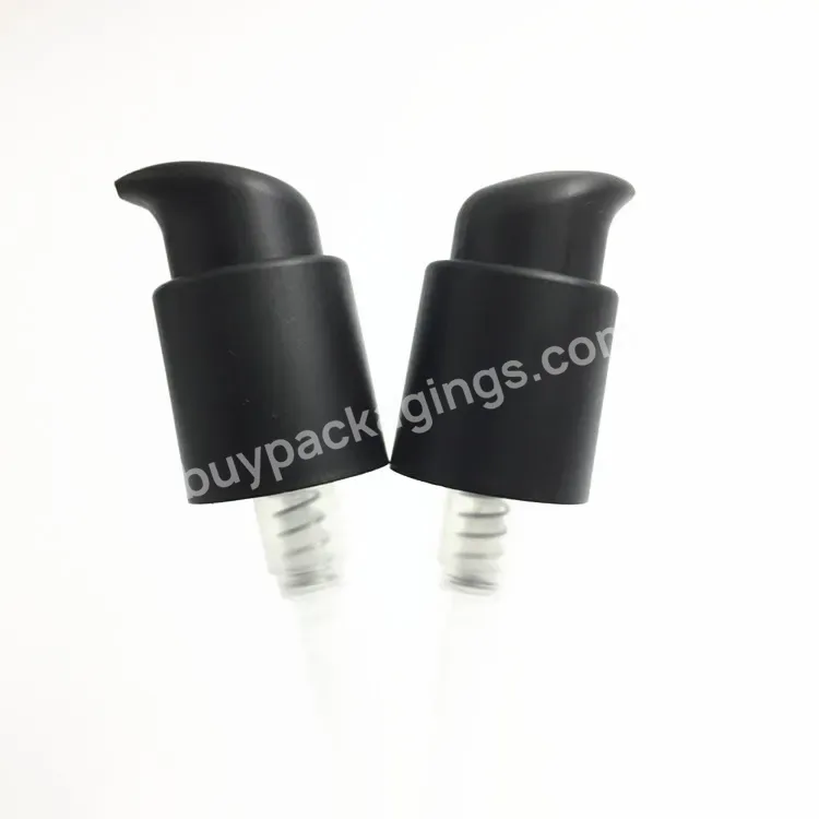 Oem Cosmetic Matte Black Left Right Lock Lotion Treatment Pumps With 20mm/24mm/28mm