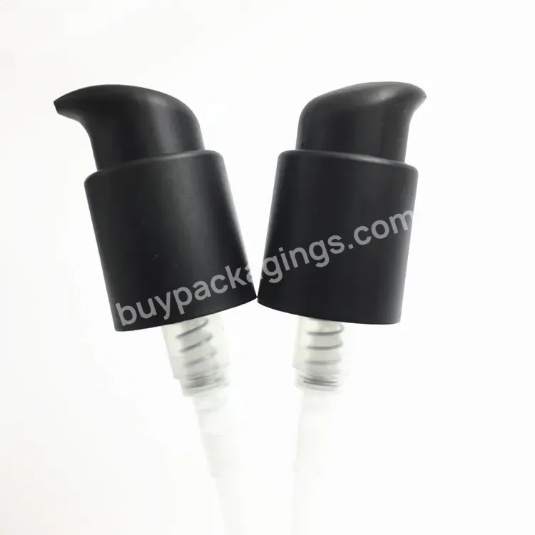 Oem Cosmetic Matte Black Left Right Lock Lotion Treatment Pumps With 20mm/24mm/28mm