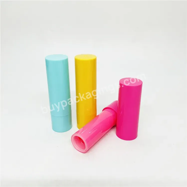 Oem Cosmetics Luxury Empty Lipstick Tubes Container Cosmetic Plastic Lip Balm Tube 4.5g