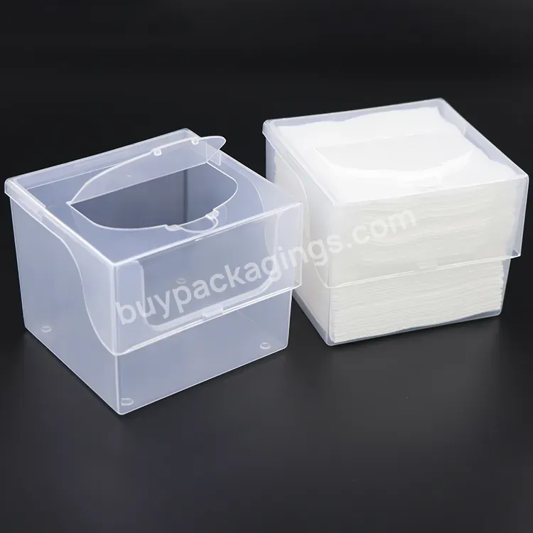 Oem Cotton Tissues Cotton Pad Container Facial Tissues Box Beauty Tool Cosmetic Cotton Makeup Remover Pads Case