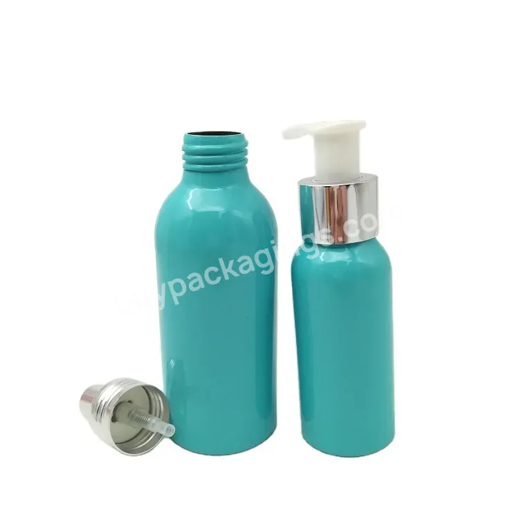 Oem Custom 100ml Matte Green Aluminum Perfume Bottle Daily Use Cosmetic Packaging Bottle