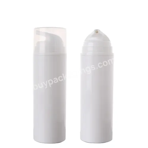 Oem Custom 15ml 30ml 50ml Pp Recycle Cosmetic Airless Dispenser White Bottle