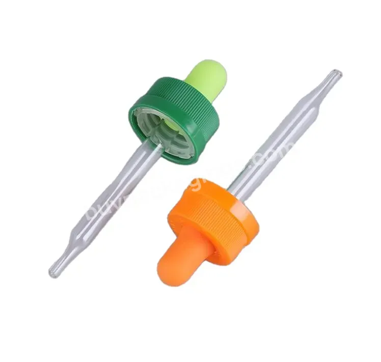 Oem Custom 18/410 20/410 Plastic Colorful Perfume Bottle Screw Dropper Cap/cosmetics Essential Oil Bottle Screw Button Dropper Lids Manufacturer/wholesale