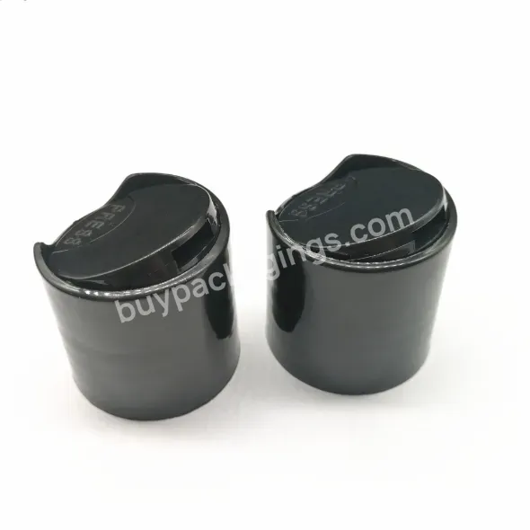 Oem Custom 18mm,20mm,24mm,28mm Plastic Black Disc Top Cap For Shampoo Bottle Manufacturer/wholesale Manufacturer/wholesale Manufacturer/wholesale