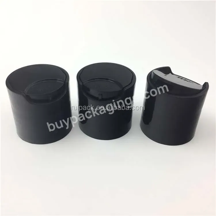 Oem Custom 18mm,20mm,24mm,28mm Plastic Black Disc Top Cap For Shampoo Bottle Manufacturer/wholesale Manufacturer/wholesale Manufacturer/wholesale