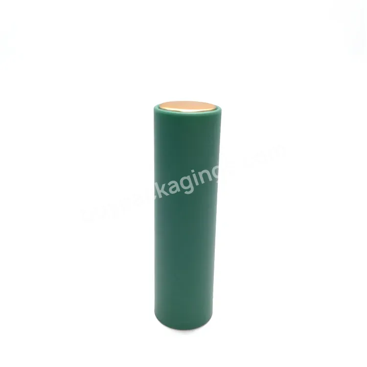 Oem Custom 2022 New Arrival Luxury Green Lipstick Tubes Shinny Custom Push Up Lipstick Container Fashionable Cosmetic Packaging