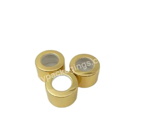 Oem Custom 20/410 24/410 28/410 Shiny Gold Aluminum Plastic Screw Lids Reed Diffuser Lids Manufacturer/wholesale Manufacturer/wholesale