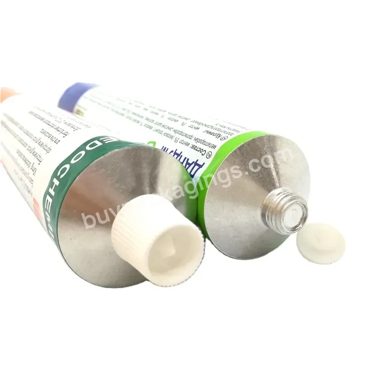 Oem Custom 22mm 25mm 30mm Customized Aluminum Collapsible Cosmetic Tubes Hand Cream Aluminum Tube