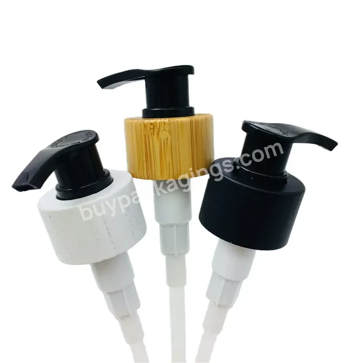 Oem Custom 24/28mm White Black Bamboo Real Wood Cosmetic Fine Mist Perfume Sprayer Pump Manufacturer/wholesale