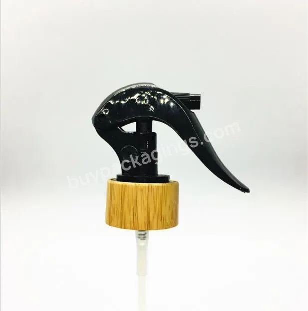 Oem Custom 24/410 28/410 Bamboo Wood Black Mini Mouse Trigger Sprayer