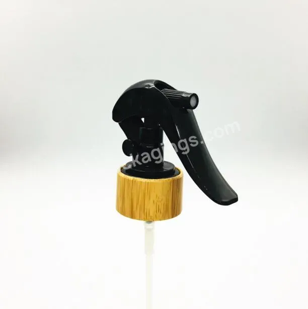 Oem Custom 24/410 28/410 Bamboo Wood Black Mini Mouse Trigger Sprayer