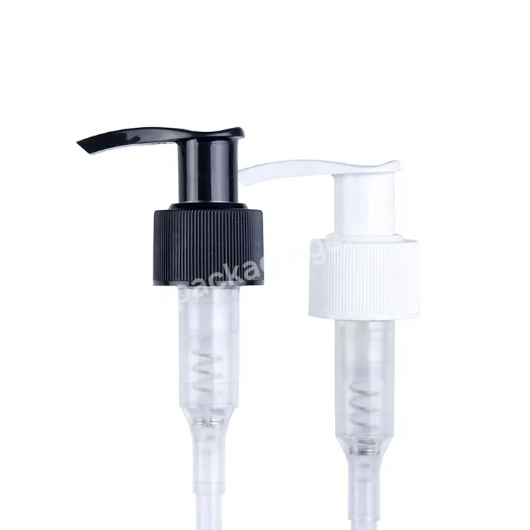 Oem Custom 24/410 Black Lock-up Lotion Pump With Customized Dip Tube Manufacturer/wholesale