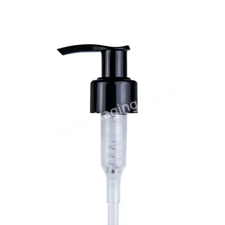 Oem Custom 24/410 Black Lock-up Lotion Pump With Customized Dip Tube Manufacturer/wholesale