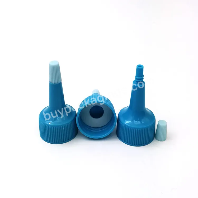 Oem Custom 24/410 Blue Nozzle Cap With Small Top Cover